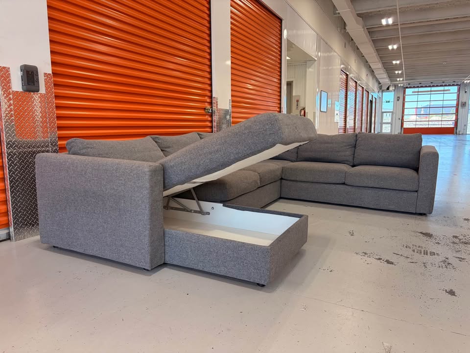 Huge Comfy Sectional with Storage Chaise