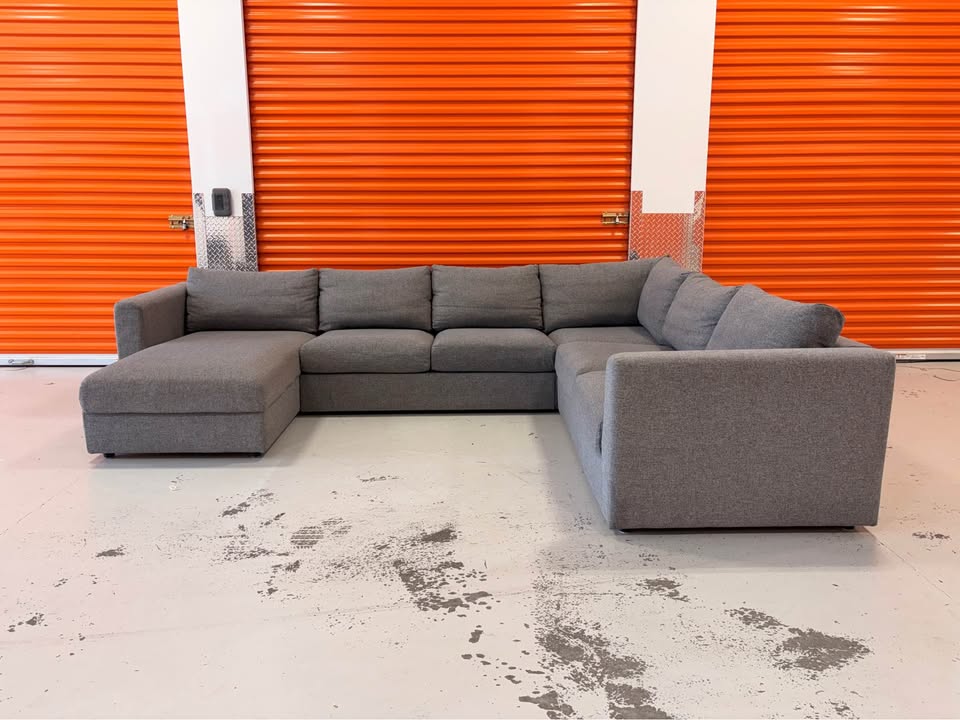 Huge Comfy Sectional with Storage Chaise
