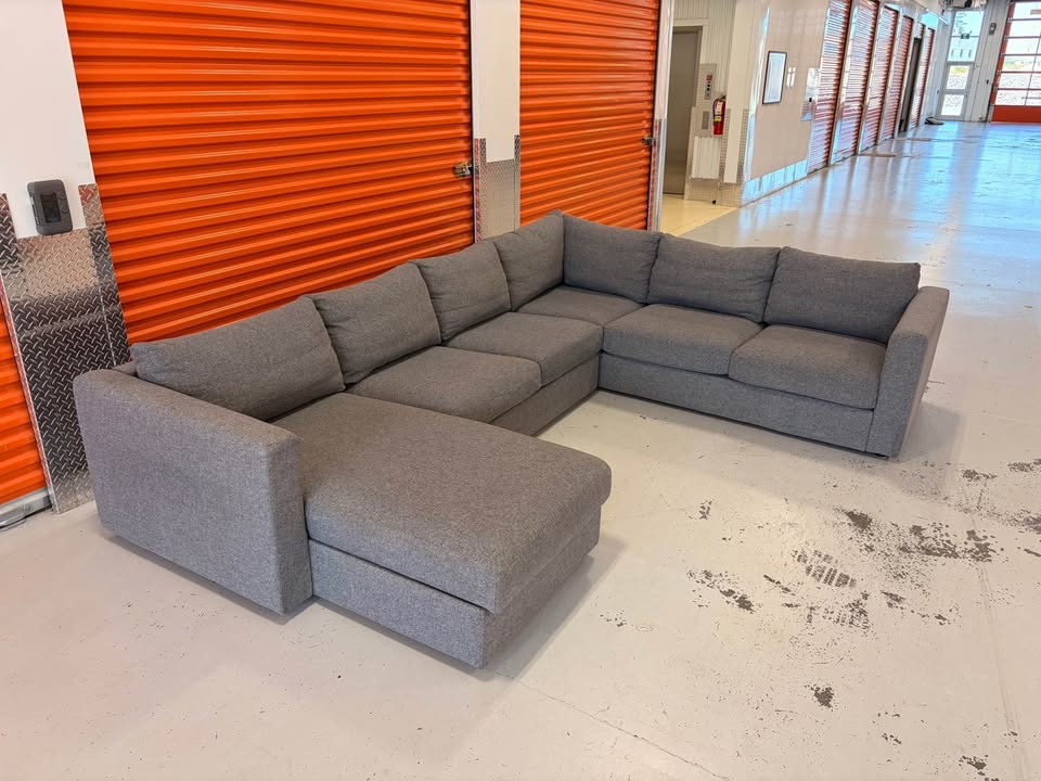 Huge Comfy Sectional with Storage Chaise